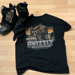 Harley Davidson Grizzly Men’s TShirt XL. Black.